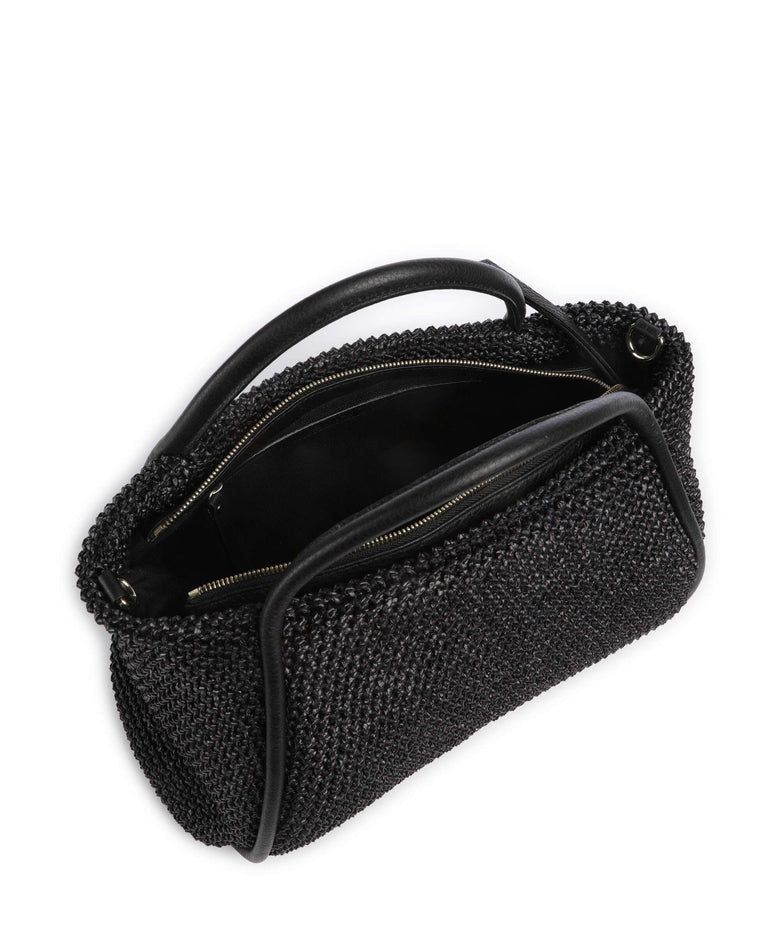 Abro Maglia Raffia Willow Handbag black/gold