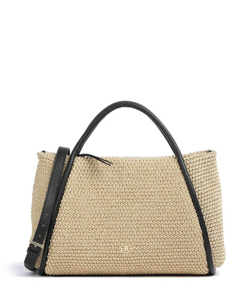 Abro Maglia Raffia Willow Borsa a mano natural/black
