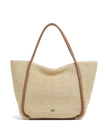 Abro Maglia Raffia Willow Borsa shopper natural