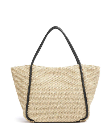 Abro Maglia Raffia Willow Borsa shopper natural/black