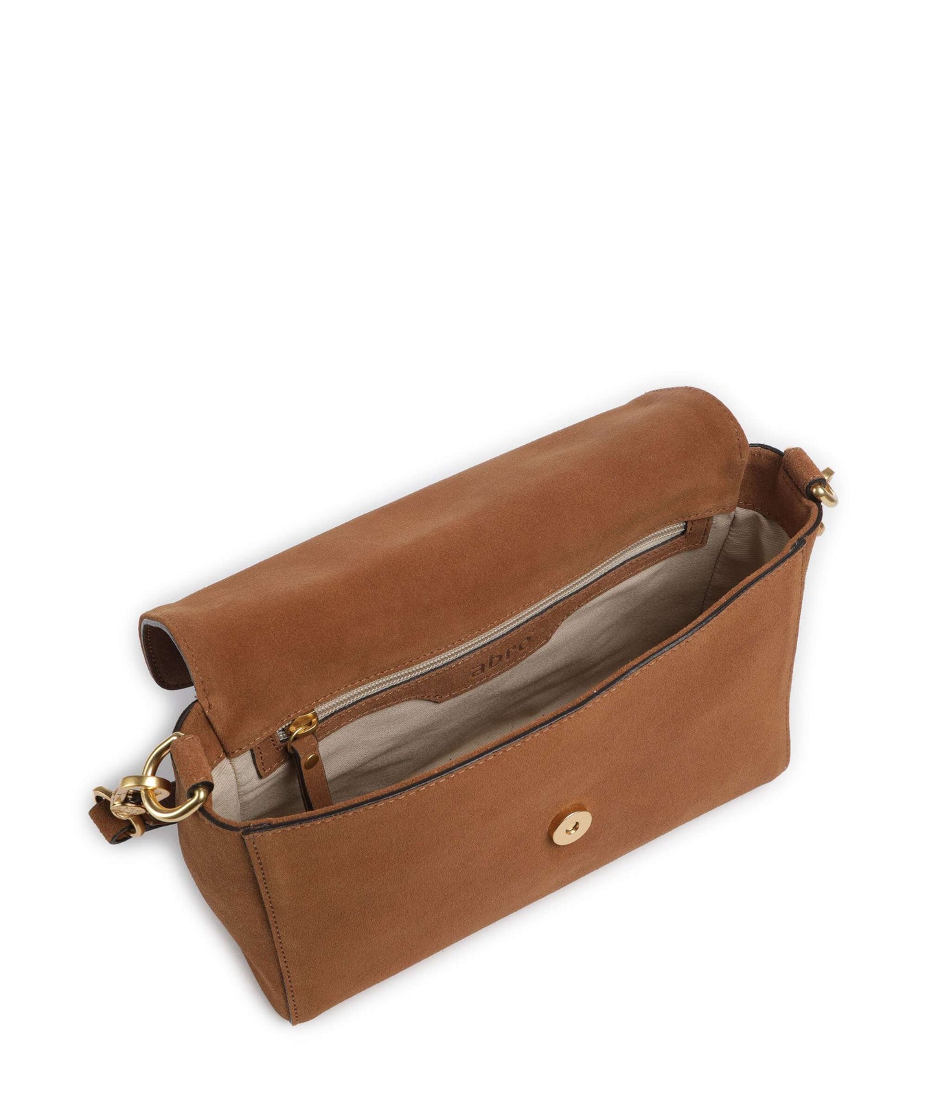 Abro Suede Temi Shoulder bag cuoio
