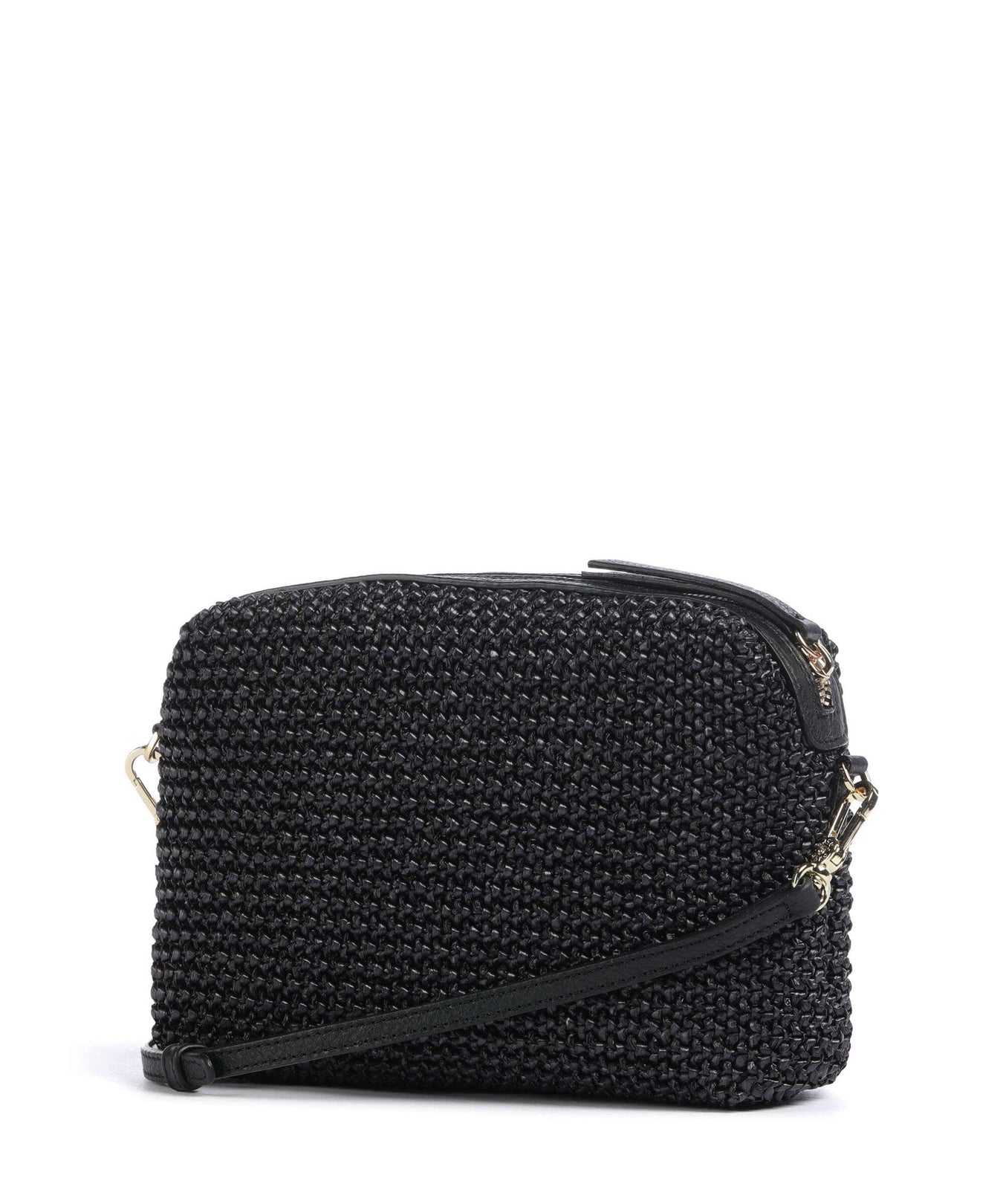 Abro Maglia Raffia Kaia Crossbody bag black/gold