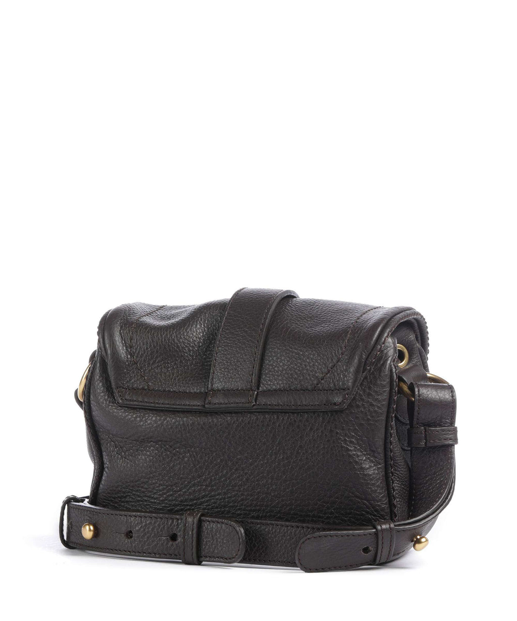 Abro Dalia Star Saddle Crossbody bag dark brown