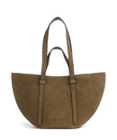 Abro Suede Cosmo Medium Borsa shopper military