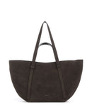 Abro Suede Cosmo Large Borsa shopper dark brown
