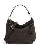 Abro Suede Juna Small Borsa hobo dark brown