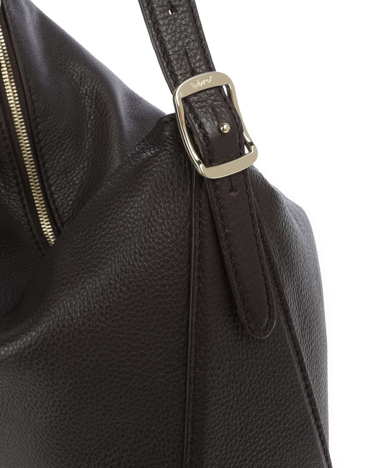 Abro Agave Carina Hobo bag dark brown