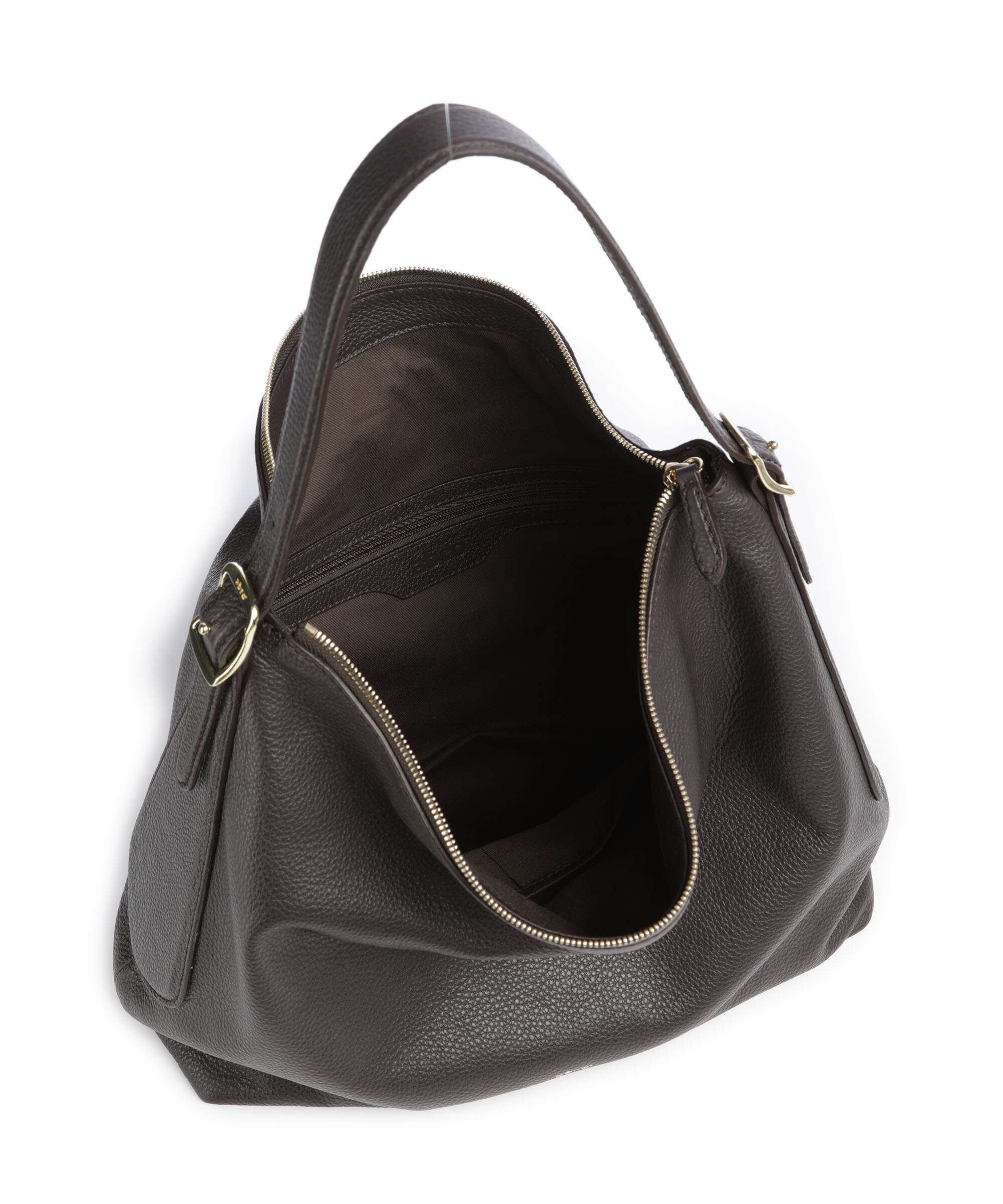 Abro Agave Carina Hobo bag dark brown