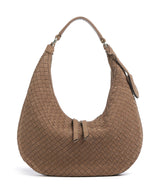 Abro Suede Weaving Nana Small Borsa hobo camel