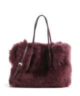 Abro Shearling Noelle Borsa a mano bordeaux