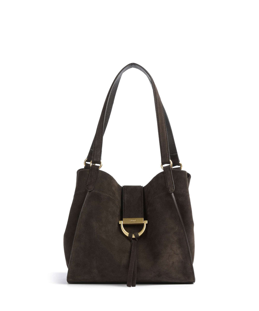 Abro Suede Temi Tote bag dark brown