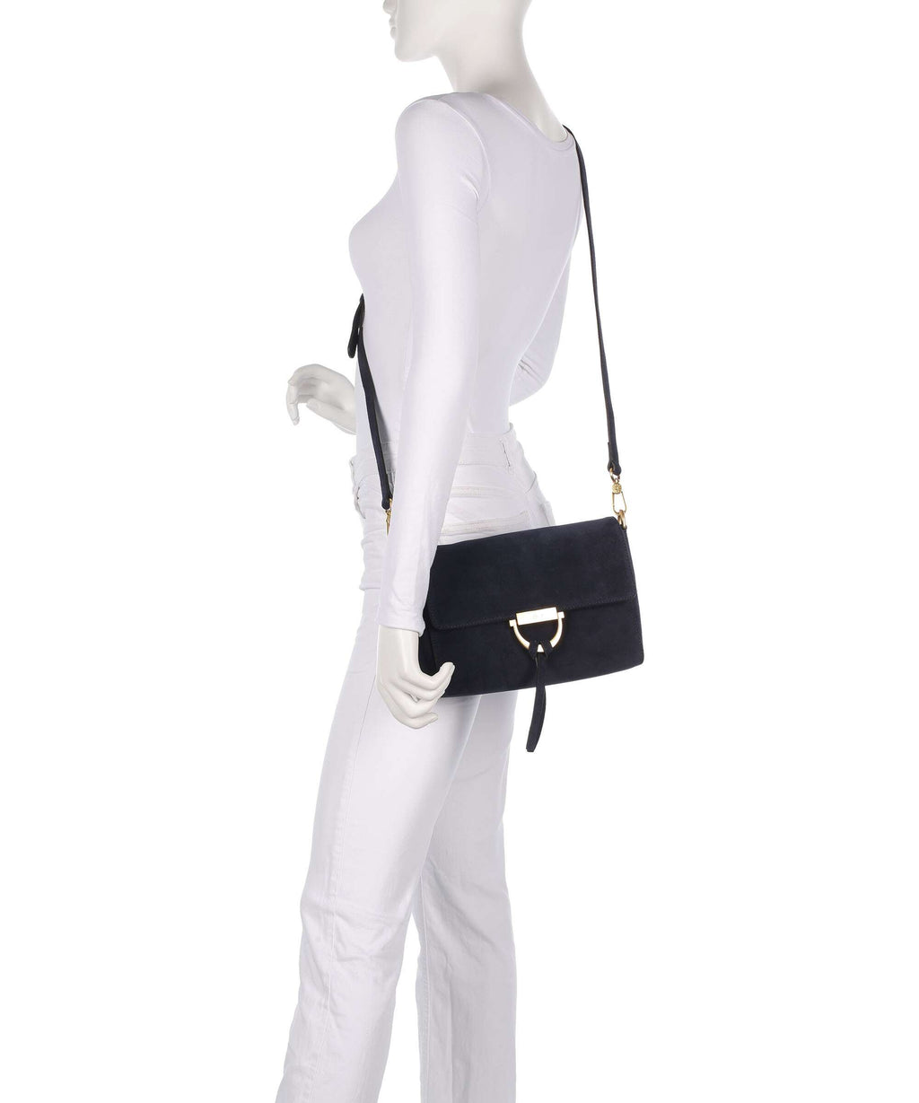 Abro Suede Temi Shoulder bag navy