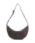 Abro Suede By My Side Small Shoulder bag dark brown