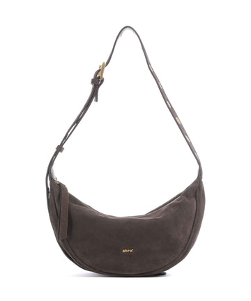 Abro Suede By My Side Small Shoulder bag dark brown