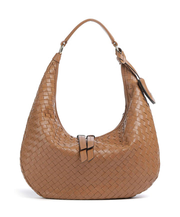 Abro Piuma Nana Small Borsa hobo cuoio