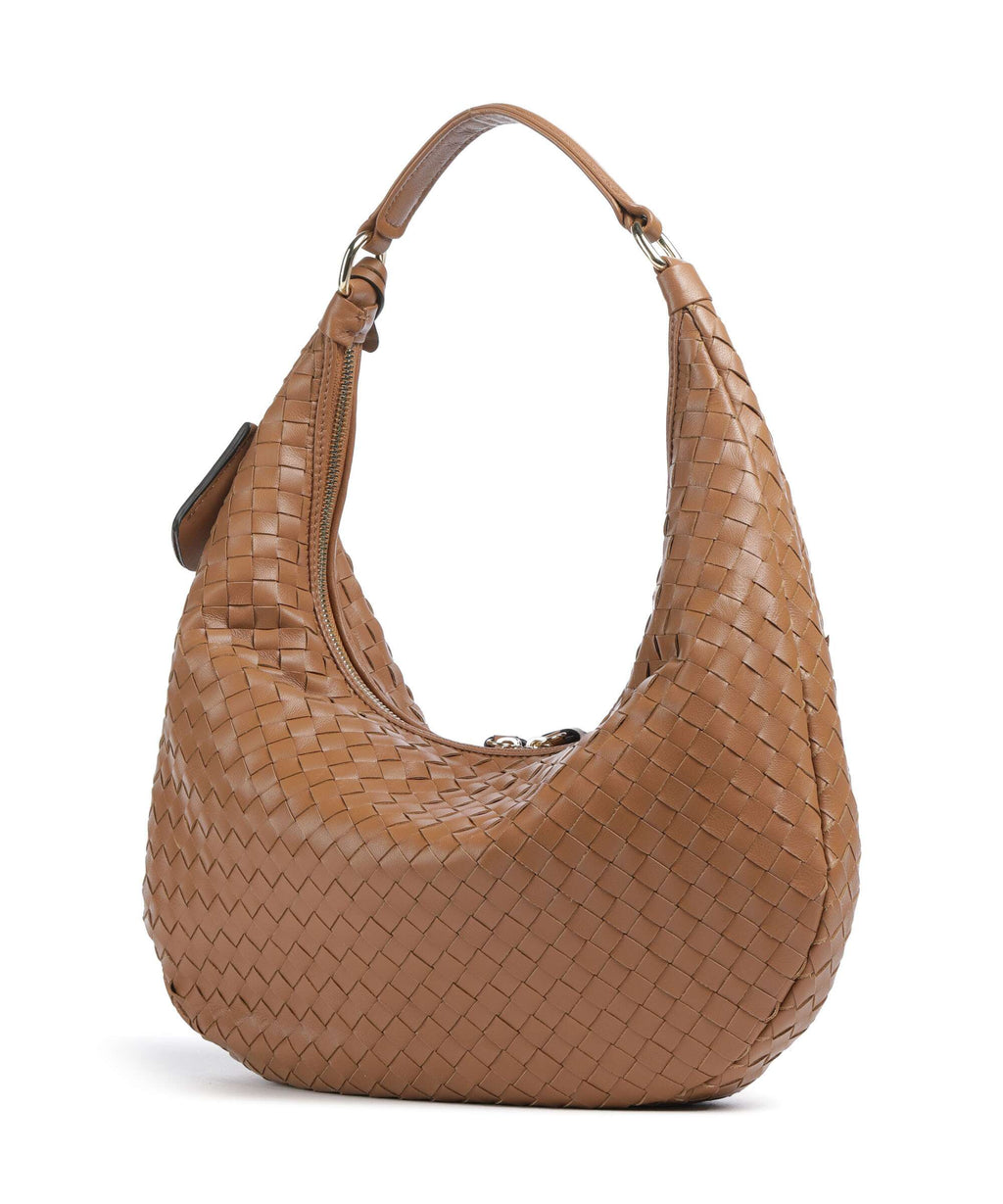 Abro Piuma Nana Small Hobo bag cuoio