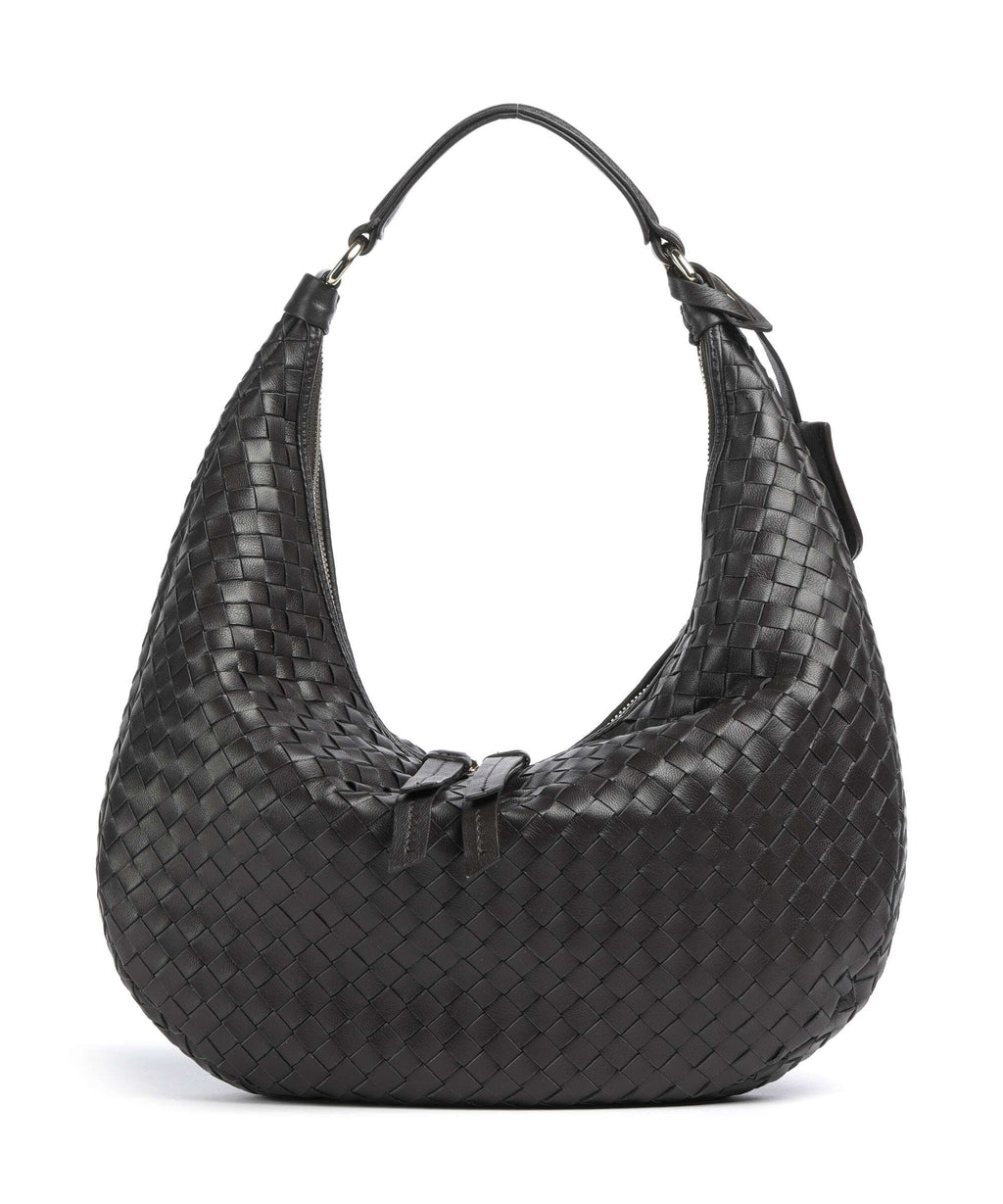Abro Piuma Nana Small Hobo bag dark brown