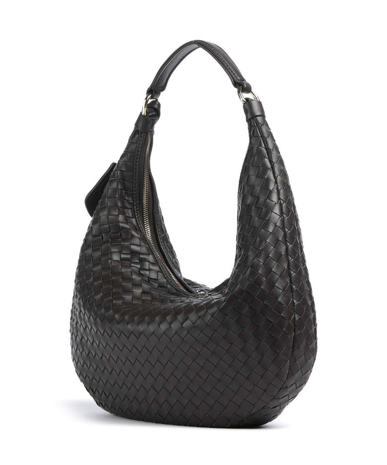 Abro Piuma Nana Small Hobo bag dark brown