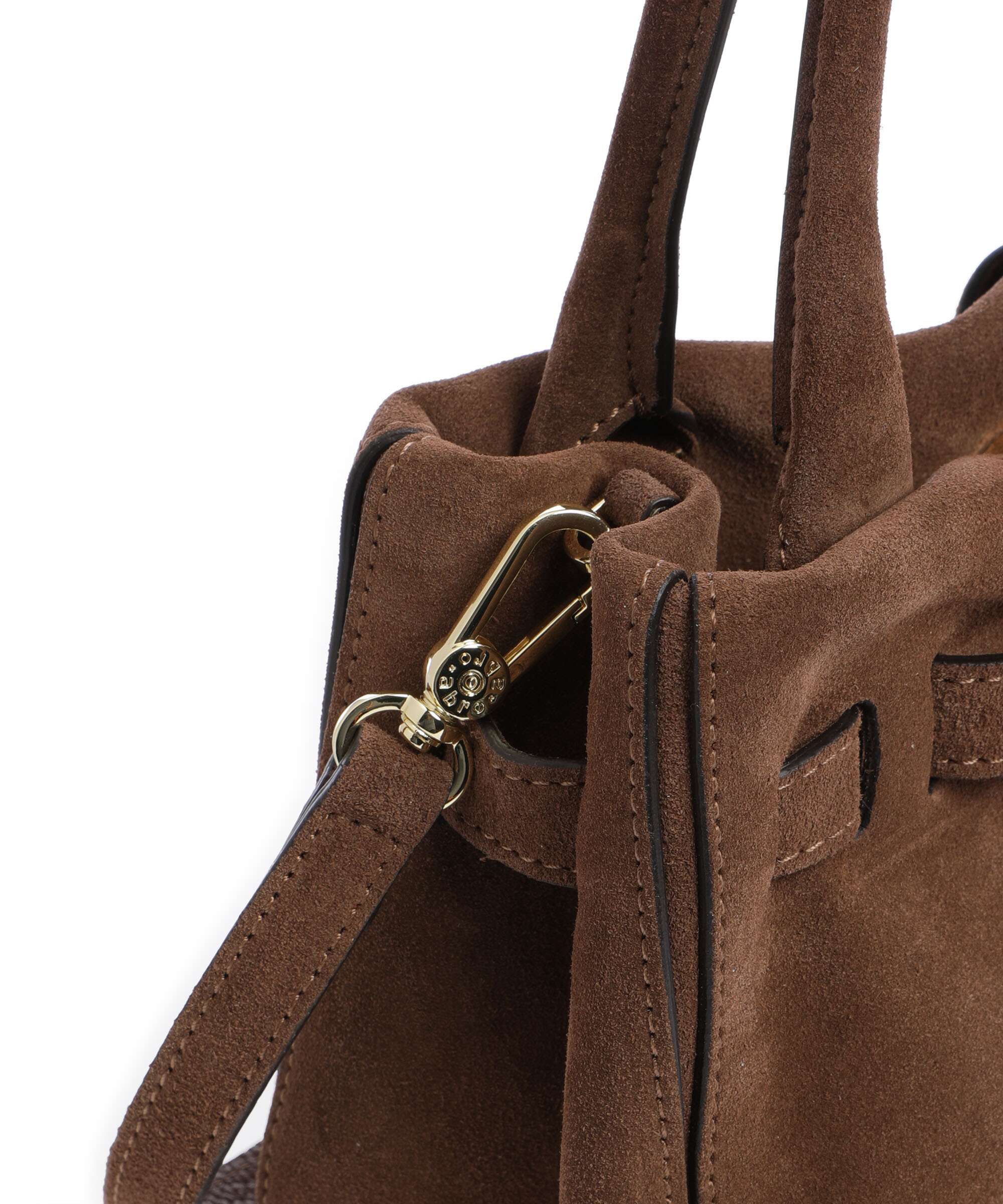 Abro Suede Jill Handbag wood