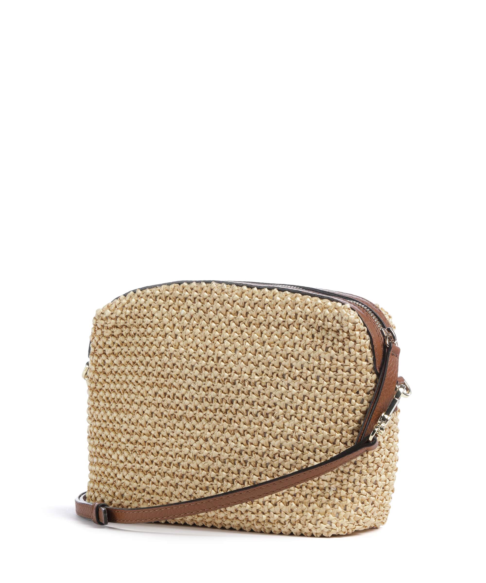 Abro Maglia Raffia Kaia Crossbody bag natural/nut