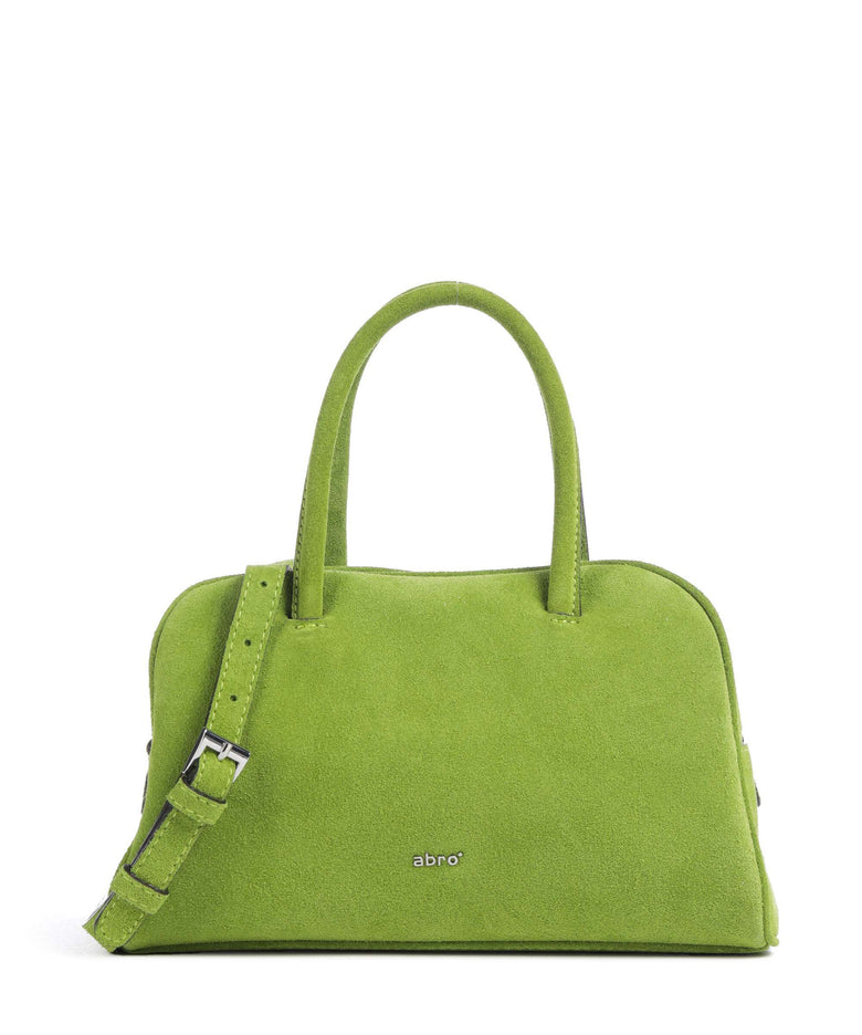 Abro Suede Amara Handbag lime