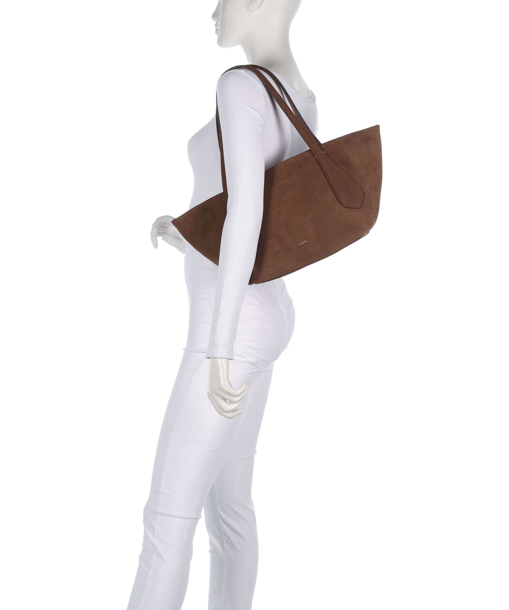Abro Suede Carina Tote bag wood
