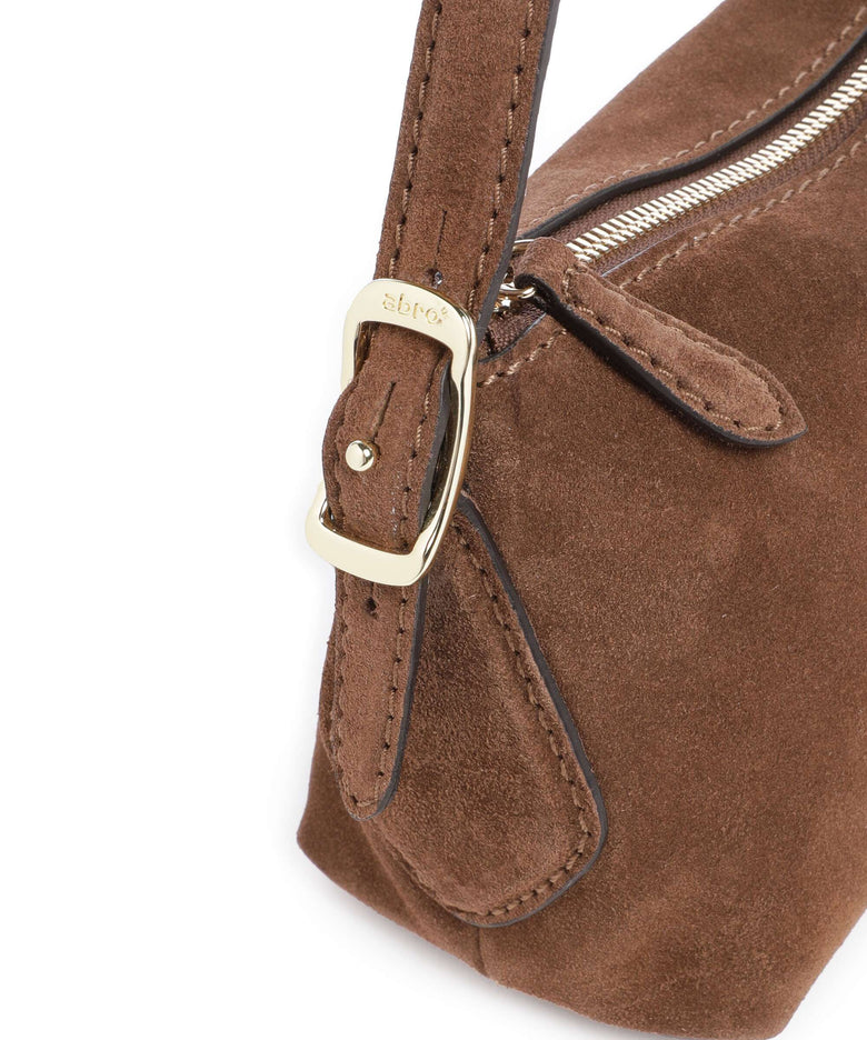 Abro Suede Carina Shoulder bag wood
