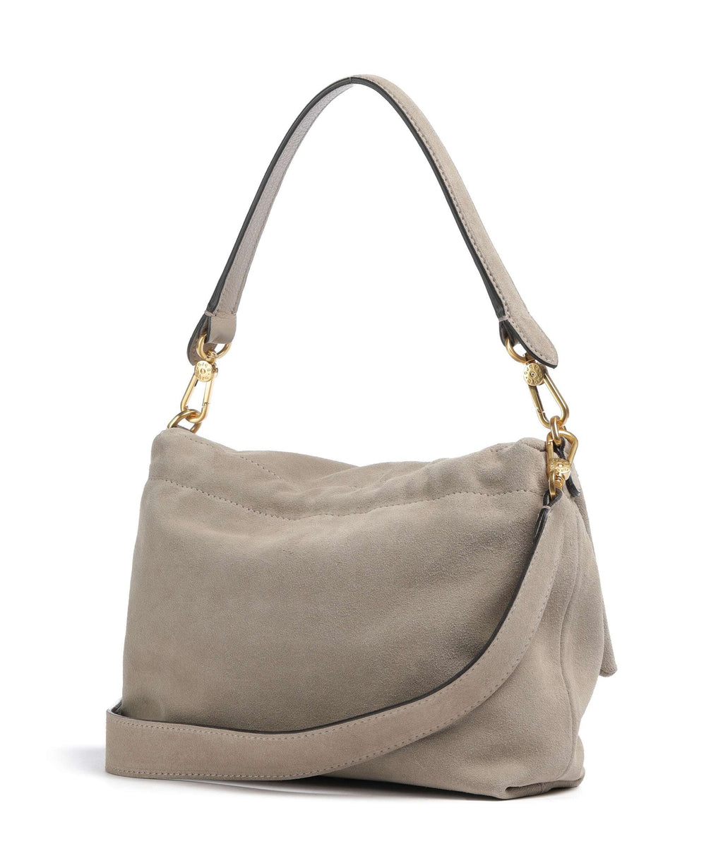 Abro Suede Temi Medium Shoulder bag siena