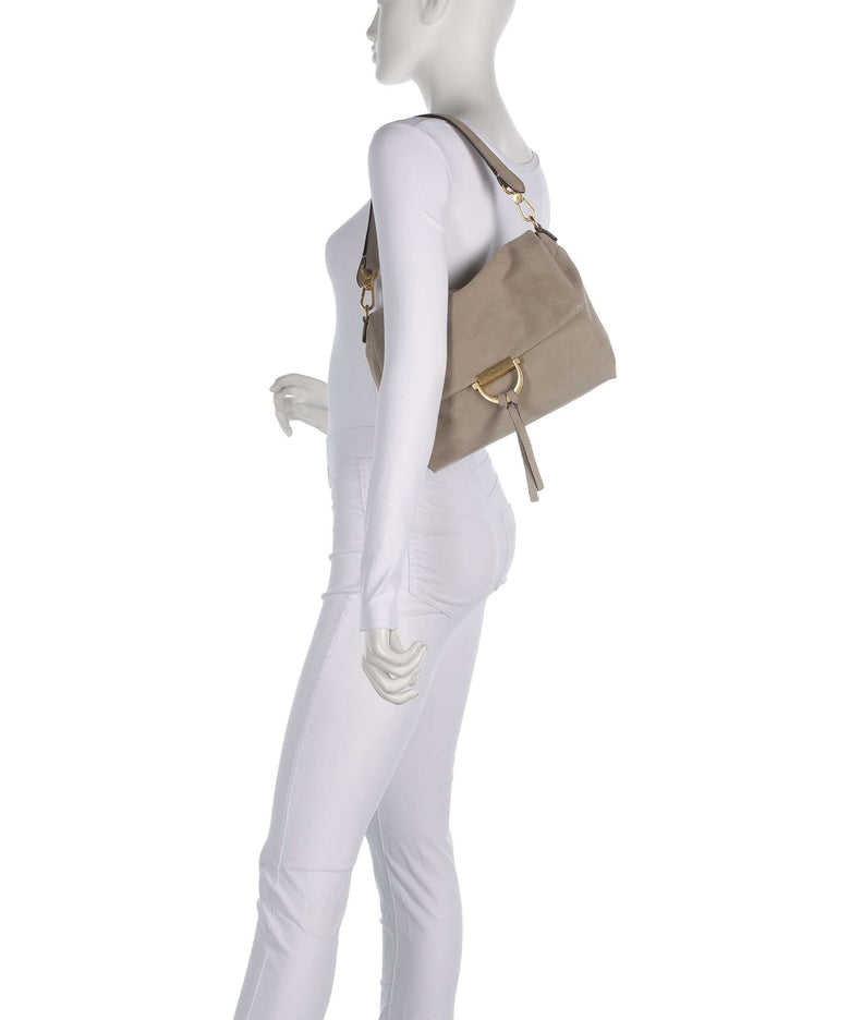 Abro Suede Temi Medium Shoulder bag siena