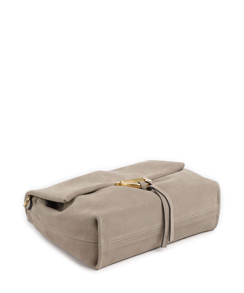 Abro Suede Temi Medium Shoulder bag siena