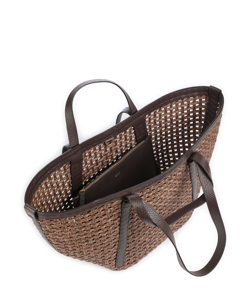 Abro Raffia Cordino Cosmo Large Tote bag caramel/cognac