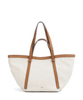 Abro Super Drill Cosmo Large Tote bag ivory/cuoio