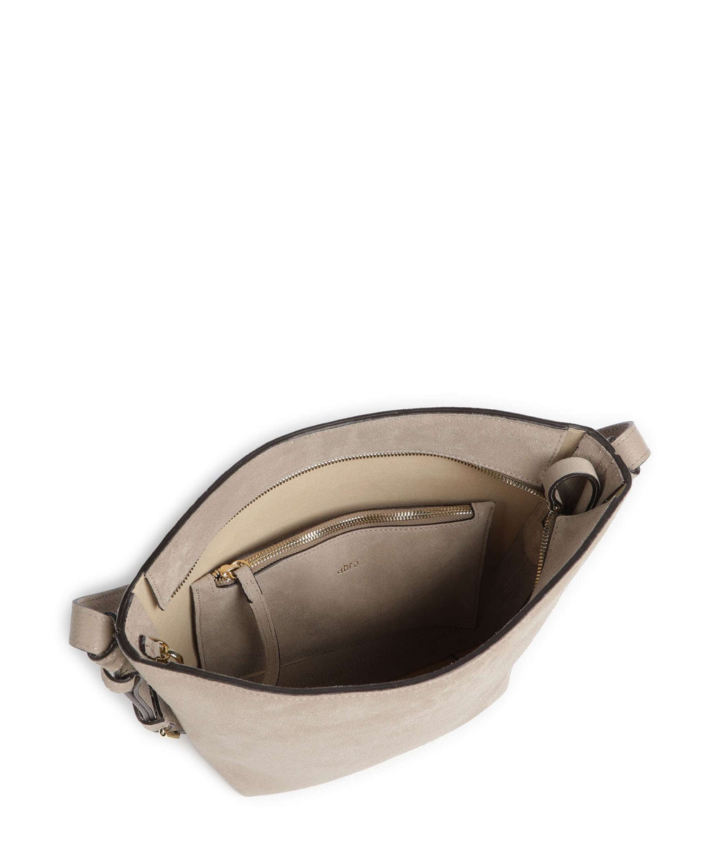Abro Suede Cosmo Hobo bag siena