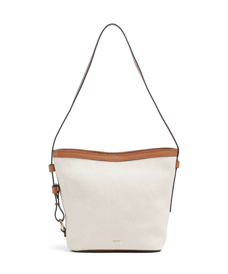 Abro Super Drill Cosmo Hobo bag ivory/cuoio