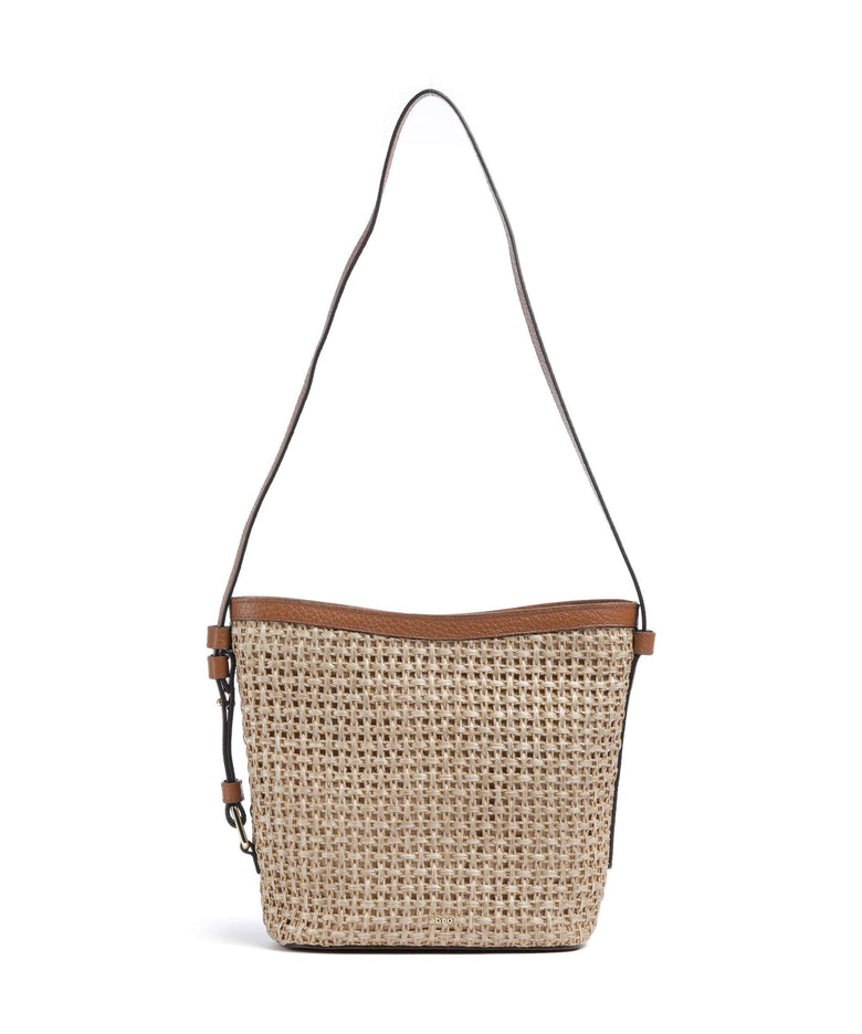 Abro Raffia Cordino Cosmo Crossbody bag caramel/cognac