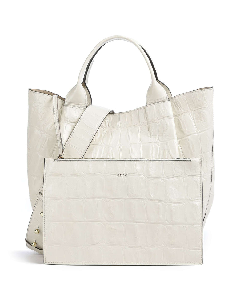 Abro Maxi Cocco Essential Medium Handbag milk