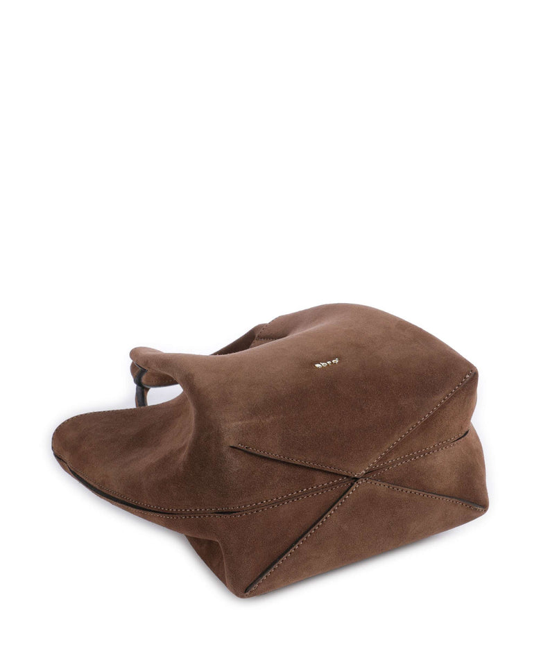 Abro Suede Essential Small Crossbody bag wood