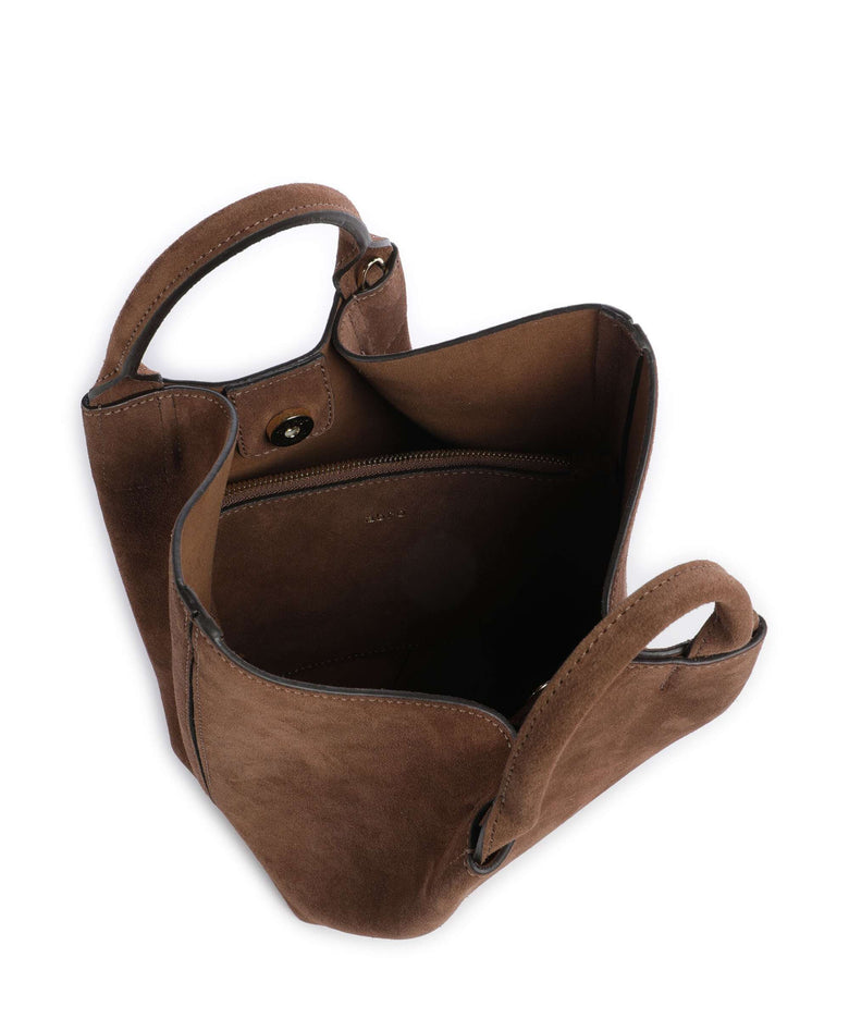 Abro Suede Essential Small Crossbody bag wood