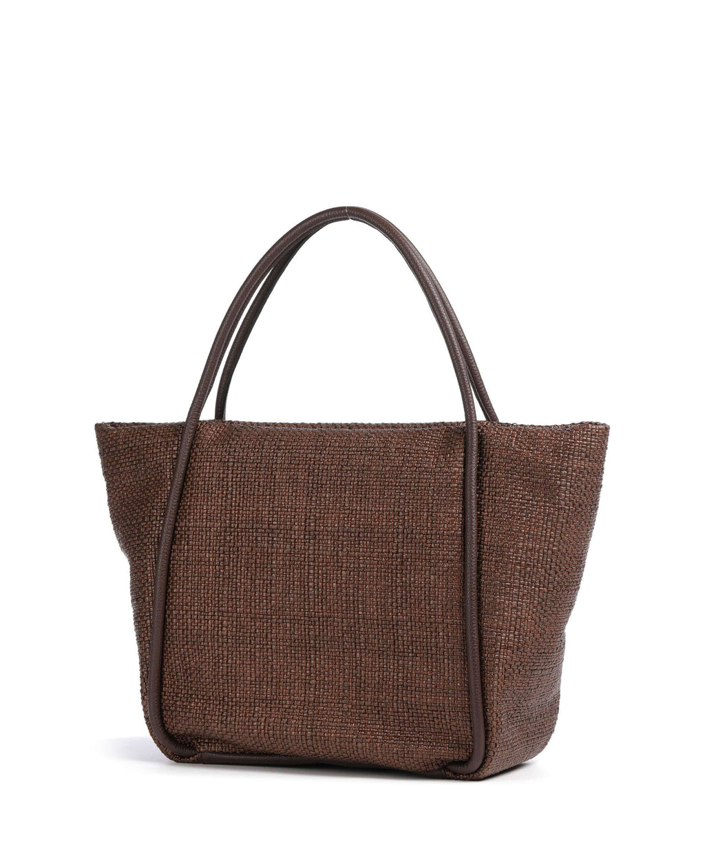 Abro Raffia Intreccio Willow Tote bag wood