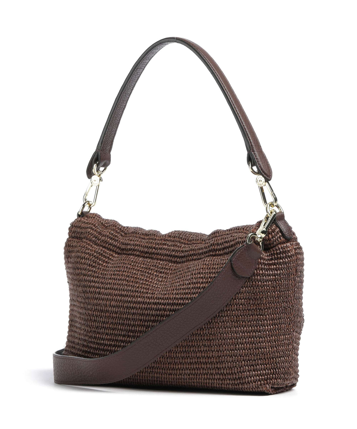 Abro Raffia Classica Temi Medium Shoulder bag wood