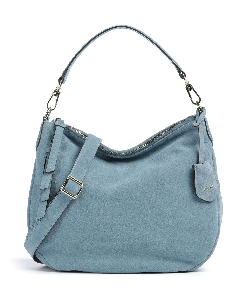 Abro Suede Juna Small Hobo bag sapphire