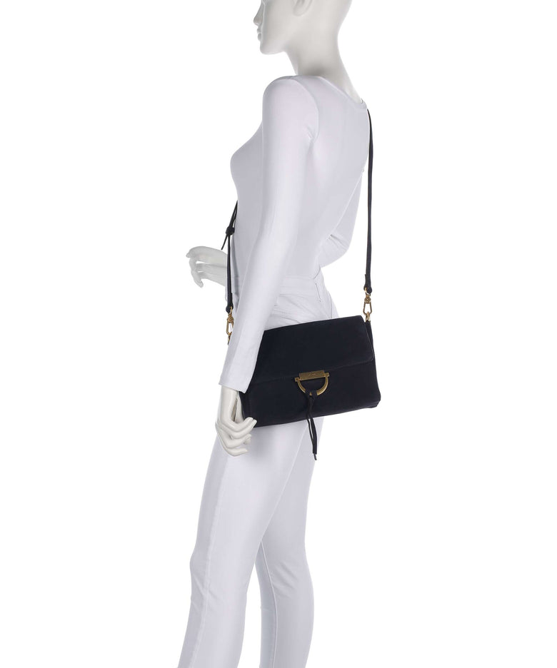 Abro Suede Temi Shoulder bag navy