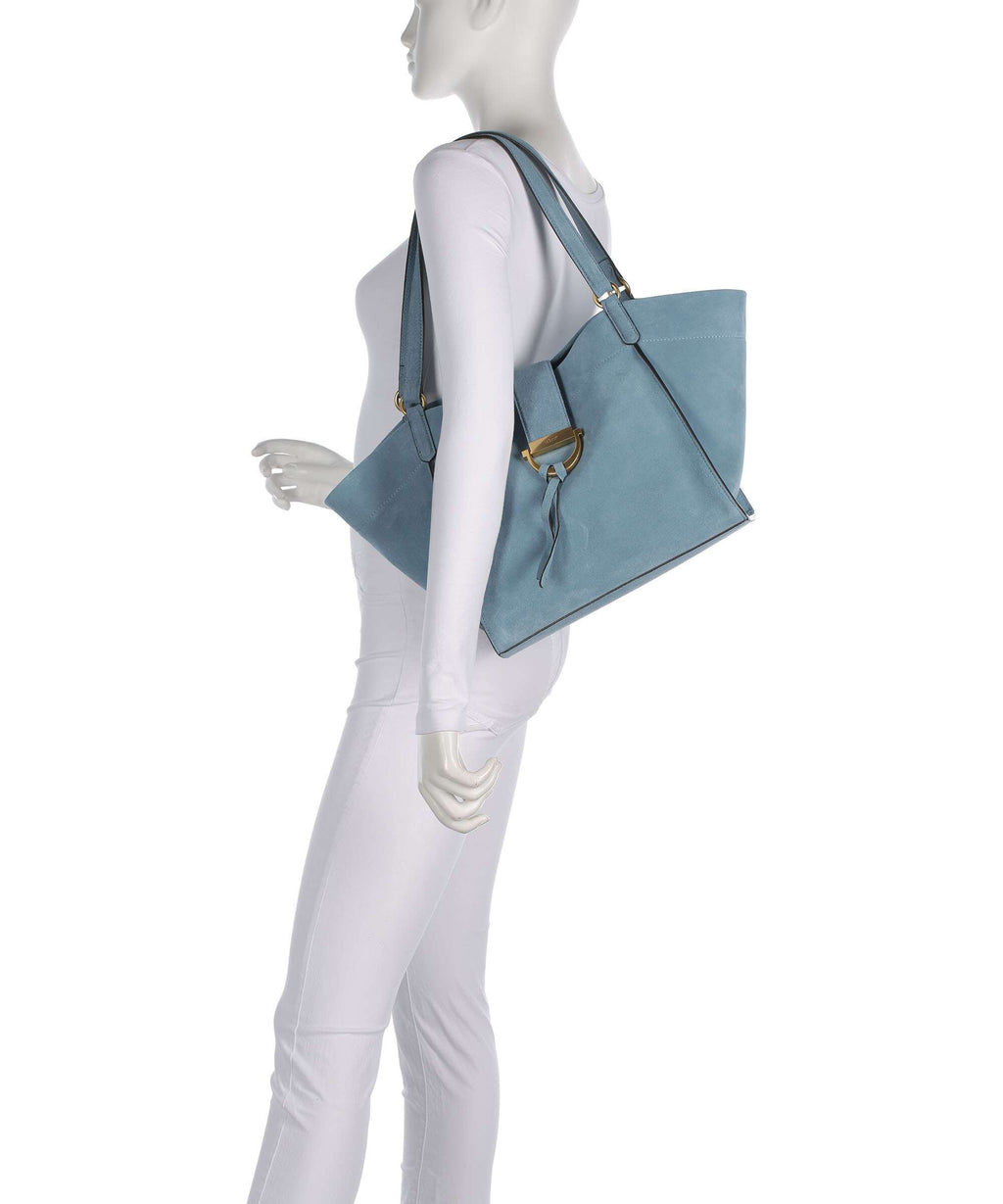 Abro Suede Temi Tote bag sapphire