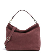 Abro Suede Kaia Borsa hobo bordeaux