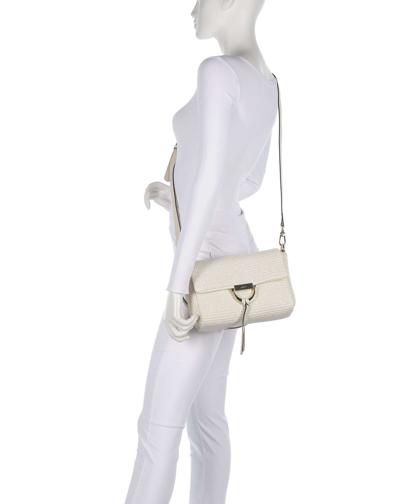 Abro Raffia Classica Temi Shoulder bag beige