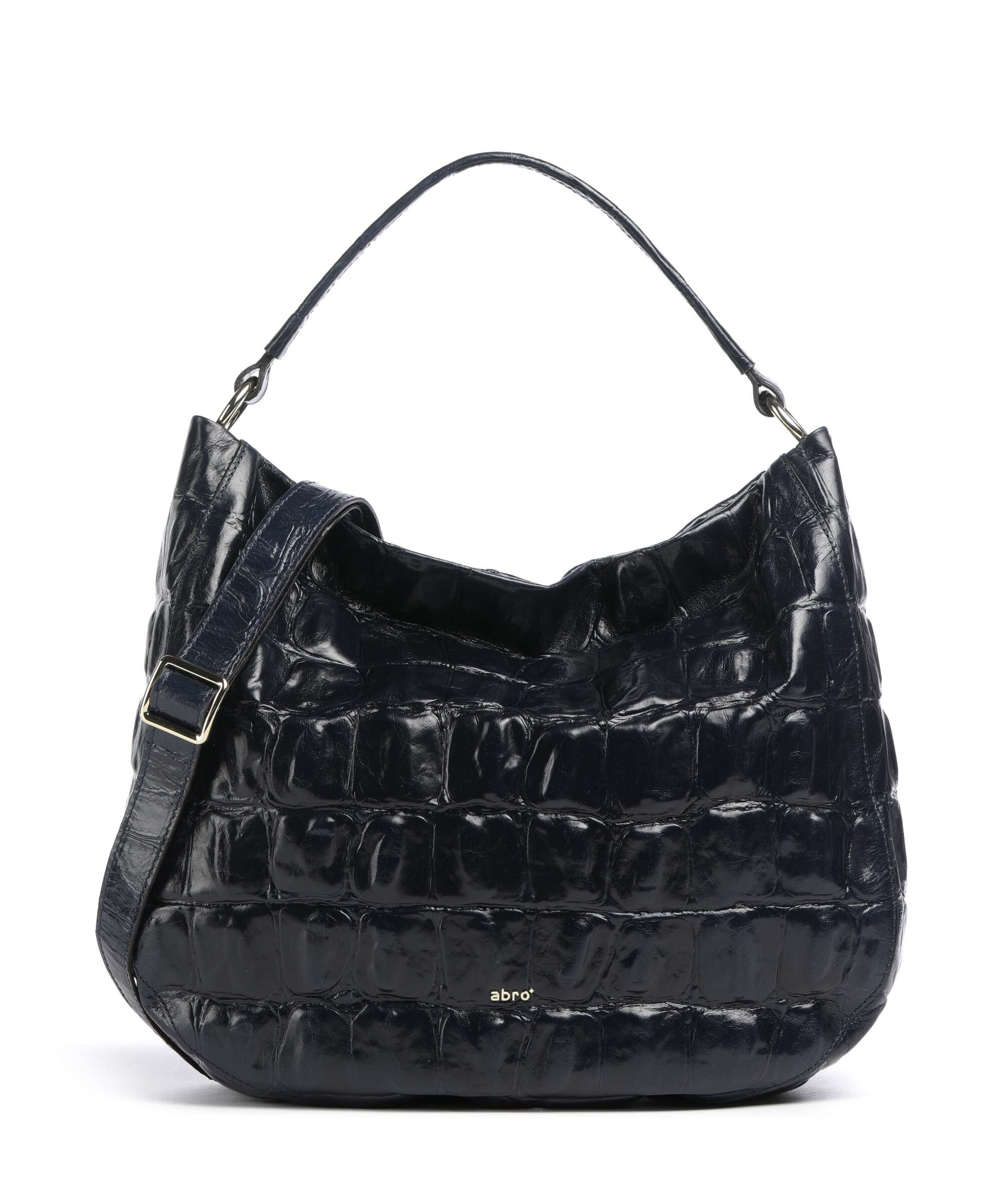 Abro Maxxi Cocco Mia Hobo bag navy