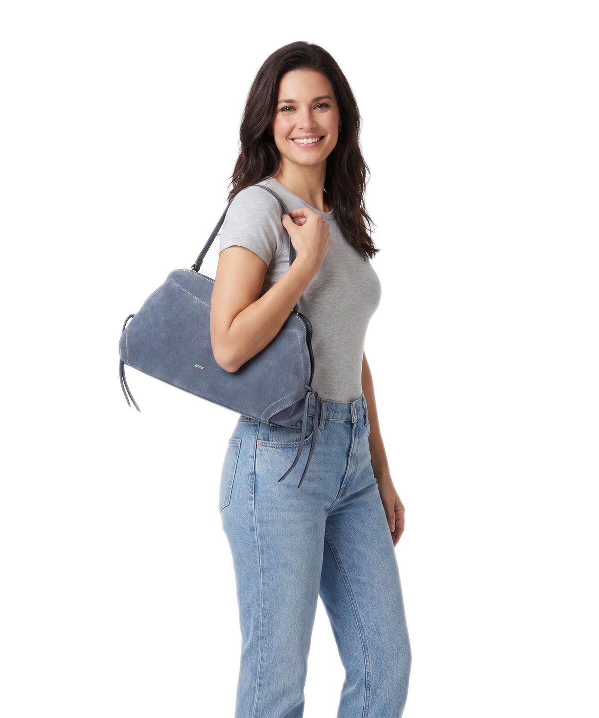 Abro Suede Necessity Small Shoulder bag jeans