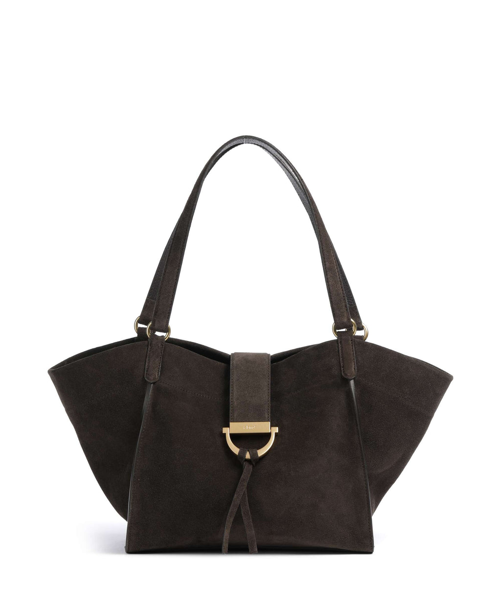 Abro Suede Temi Tote bag dark brown