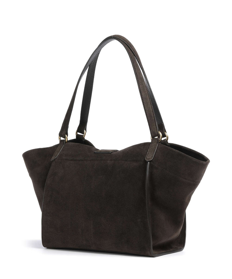 Abro Suede Temi Tote bag dark brown