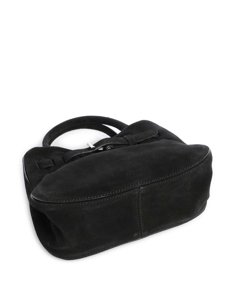 Abro Suede Jill Handbag black/nickel